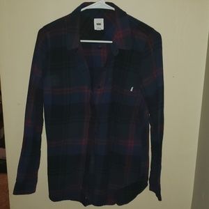 Vans button up flannel shirt